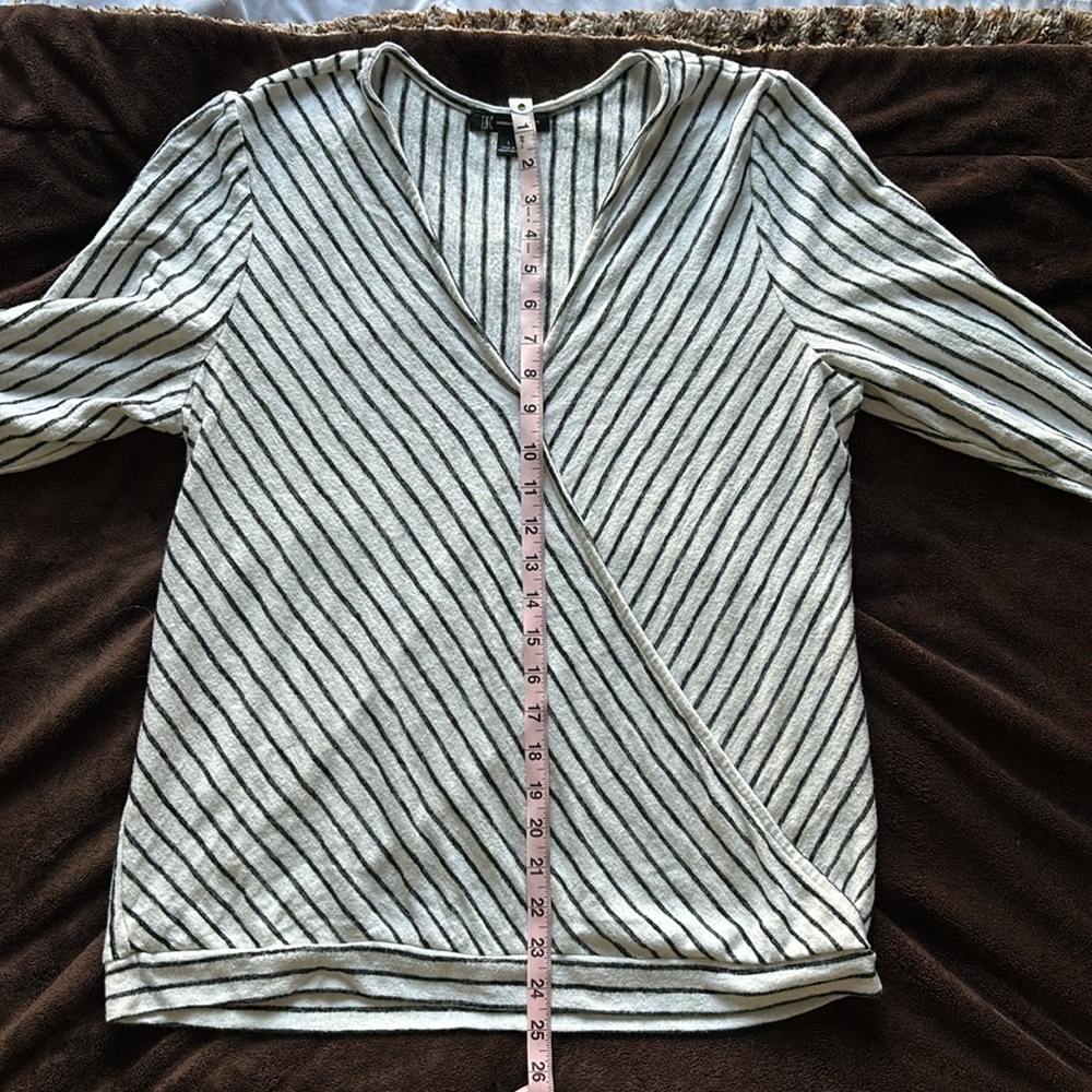INC Women’s Wrap 3/4 Length Sleeve Top Large - Picture 12 of 12